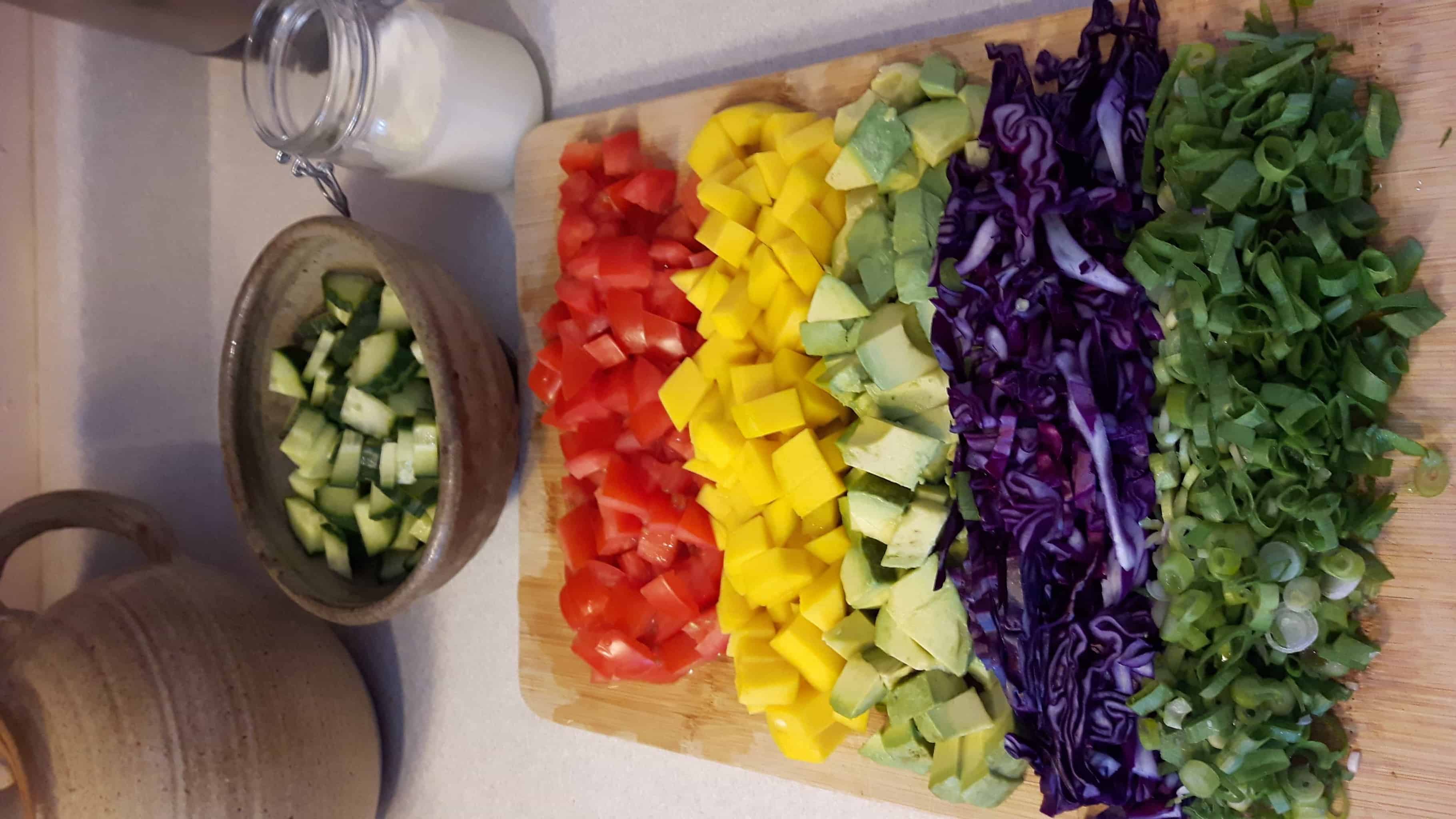 What’s for lunch or dinner? Rice bowls for the Wierzbicki tribe! Eat in colour for optimal hea