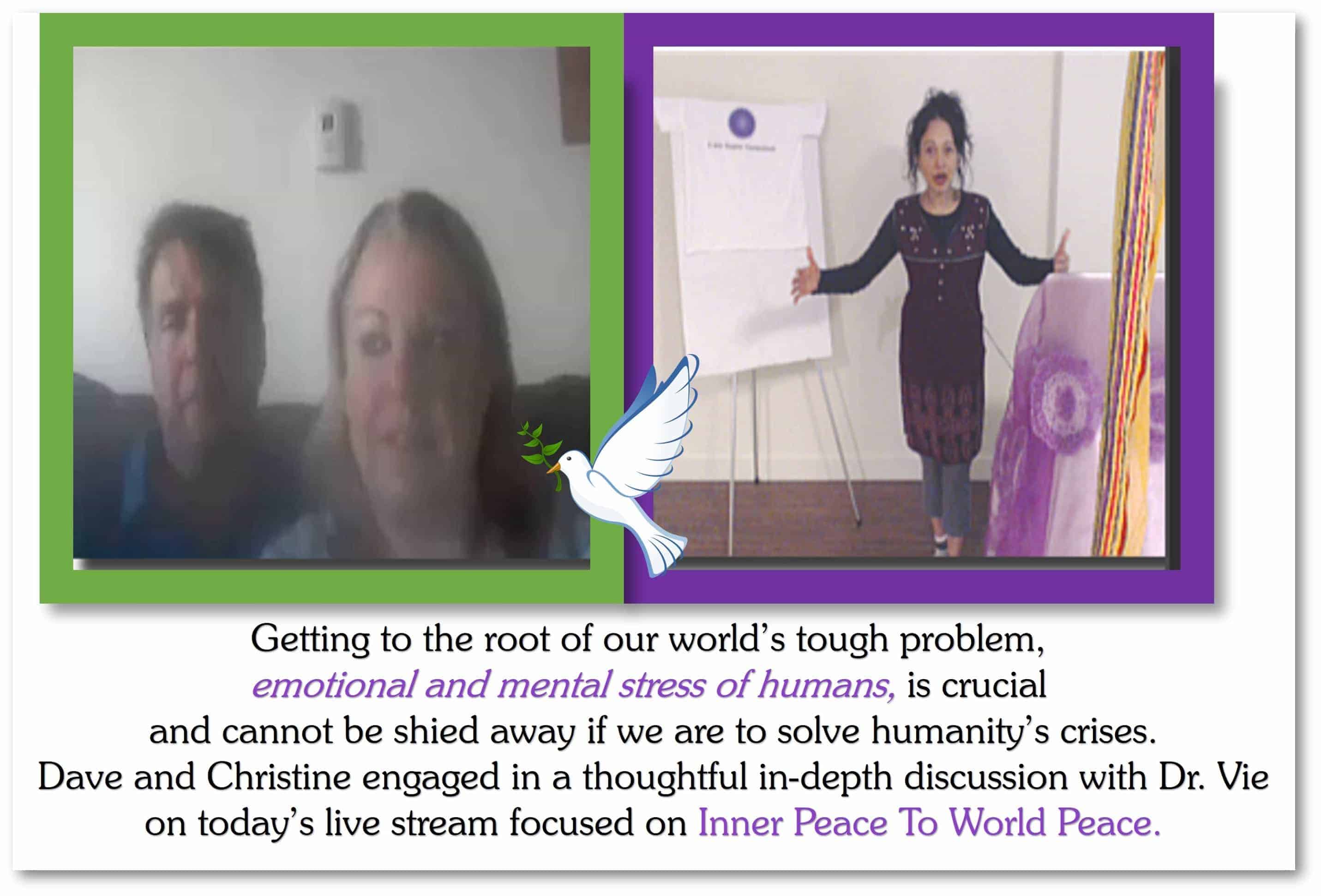Dave and Christine jumped right into the discussion of what is really the cause of human turmoil in