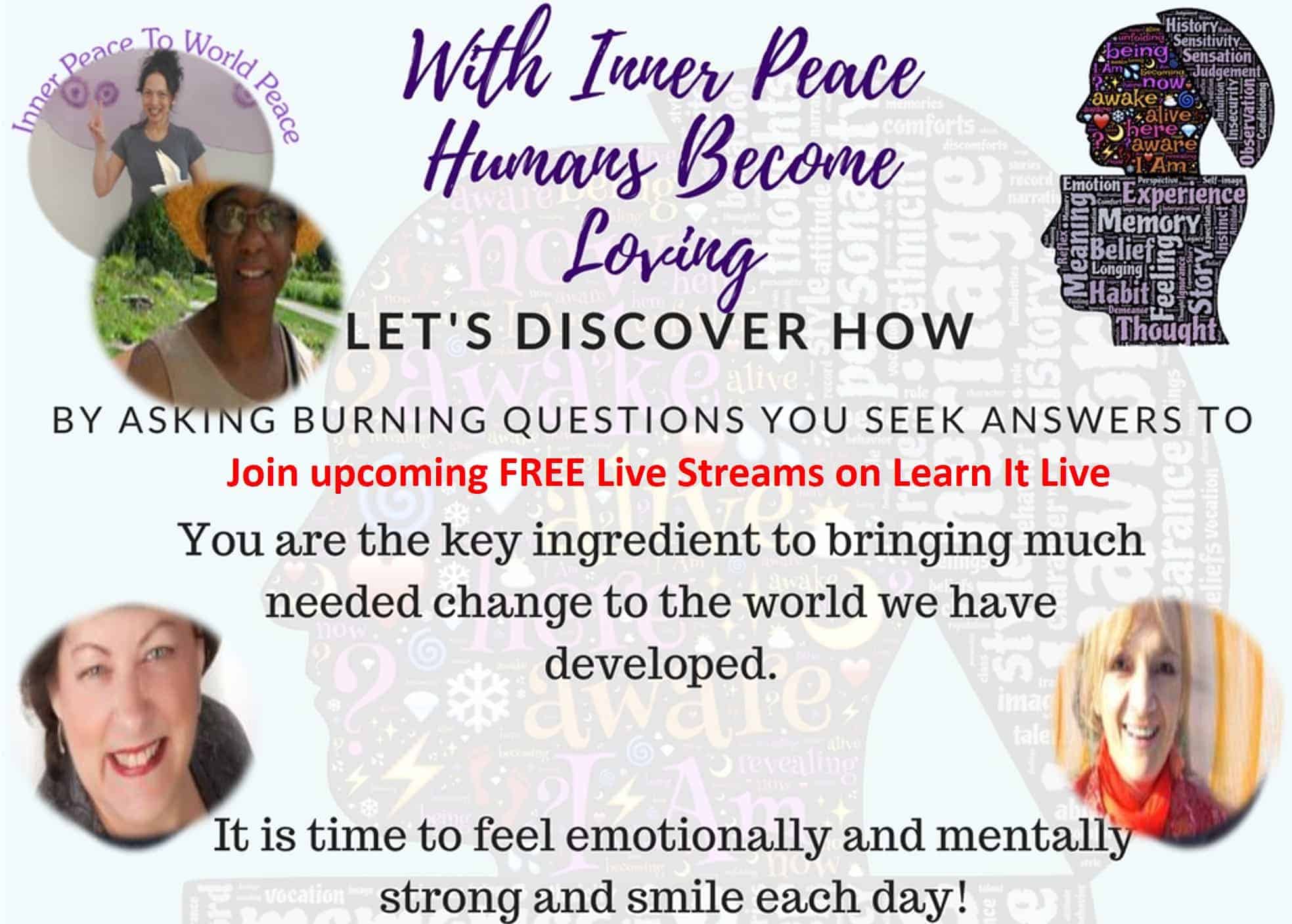 Hello fellow WU Changers, Happy Friday…be sure to join my series of live streams on Learn It L