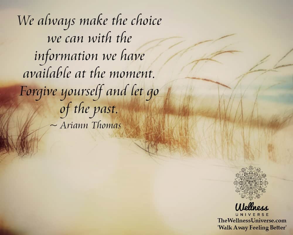 We always make the choice we can with the information we have available at the moment. Forgive yours