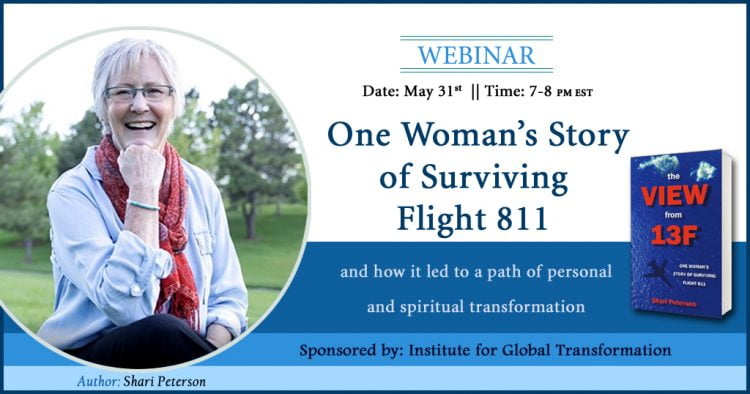 When Shari Peterson was bumped from her assigned airline seat to seat 13F, she couldn’t know this