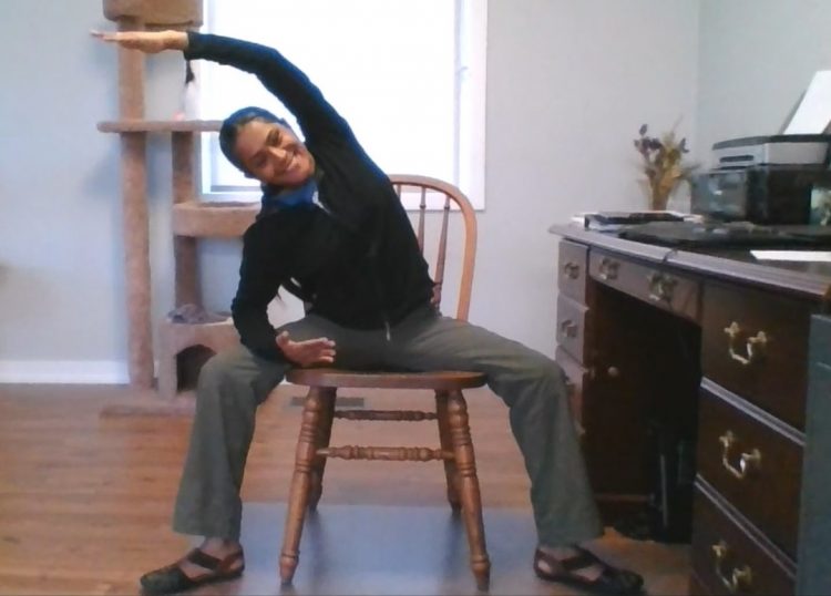 💚 Chair Yoga (Part3) allows us to gain flexibility in a subtle and gentle manner, while ensu