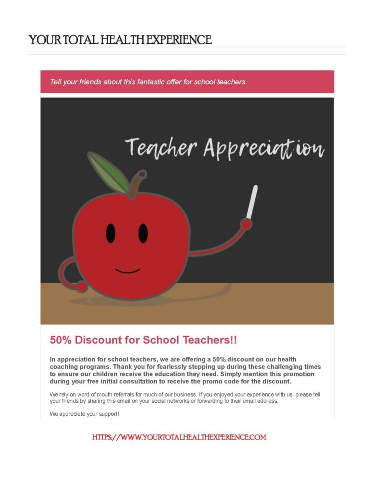Supporting and honoring our school teachers with an amazing 50% discount! Special Offer😍 Add