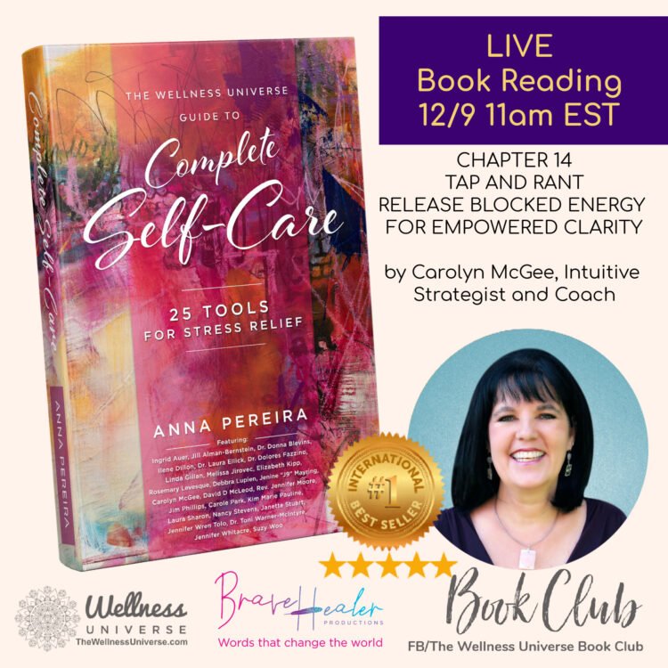 Learn a new way to release stress with Carolyn McGee: Intuitive Coach & Teacher live TODAY 12/9