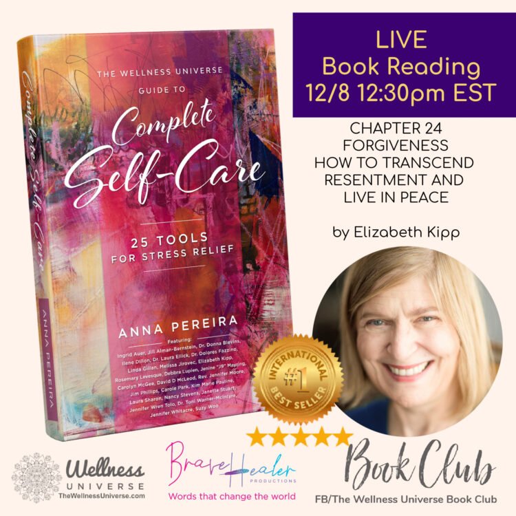 Ahh…Stress relief is a short story away. LIVE Book reading TODAY with the wonderful Elizabeth Kipp