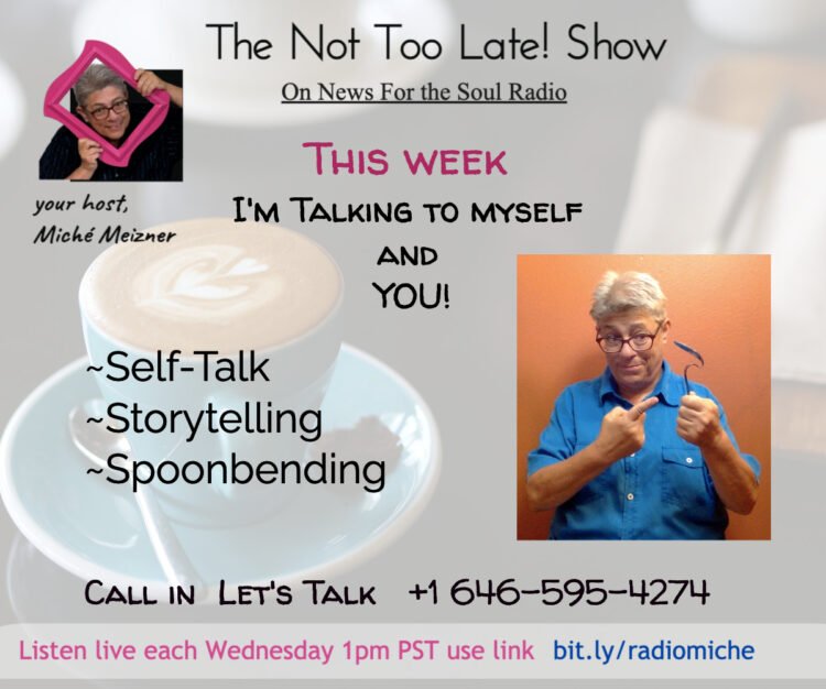 Wednesday Feb 24 1pm PST / 4pm EST Live Radio The Not Too Late Show Most weeks I have a guest on my