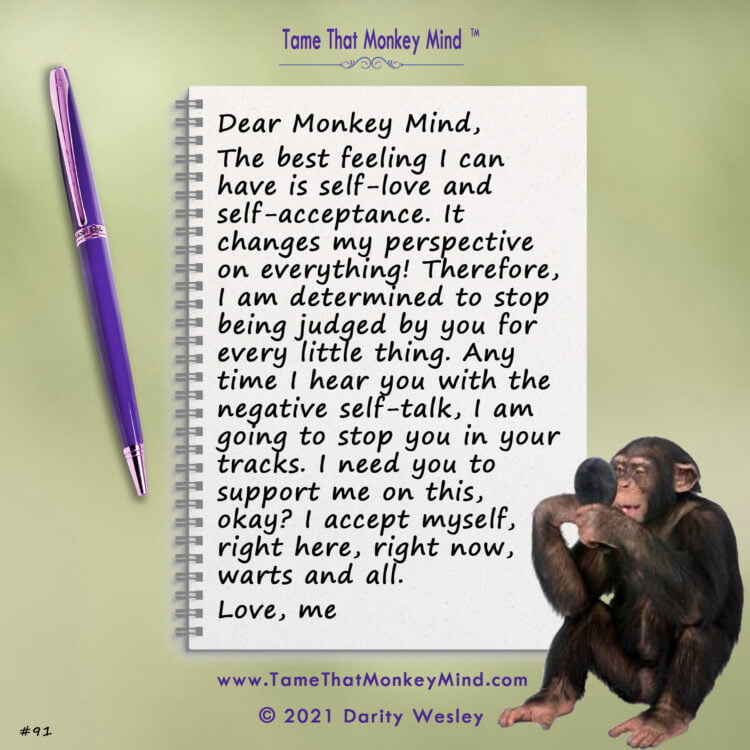 Here’s the latest post from my Tame That Monkey Mind website http://www.TameThatMonkeyMind.com