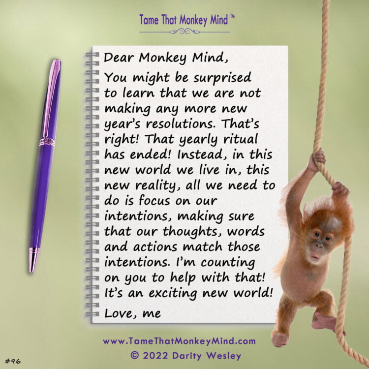 Here’s the latest post from my Tame That Monkey Mind website http://www.TameThatMonkeyMind.com. Wh