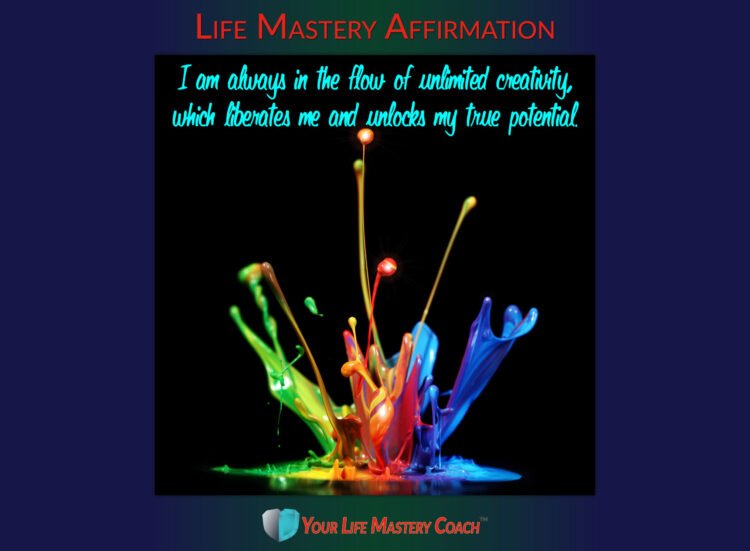 Life Mastery Affirmation: I am always in the flow… https://lifemasterypearls.com/unlimited-cre