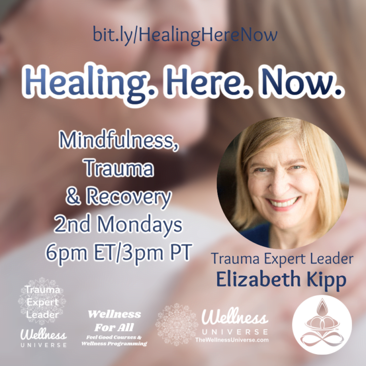 LIVE IN 2 DAYS! Healing. Here. Now. Mindfulness, Trauma, and Recovery is a course for self-care and