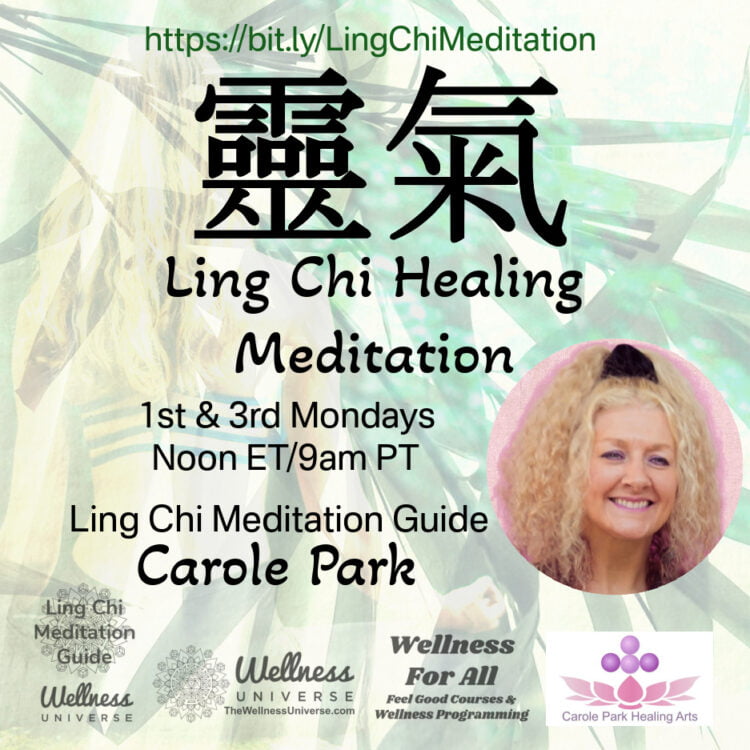 LIVE TODAY! The Wellness Universe welcomes Carole Park, @carolepark in partnership with #Wellnessfor