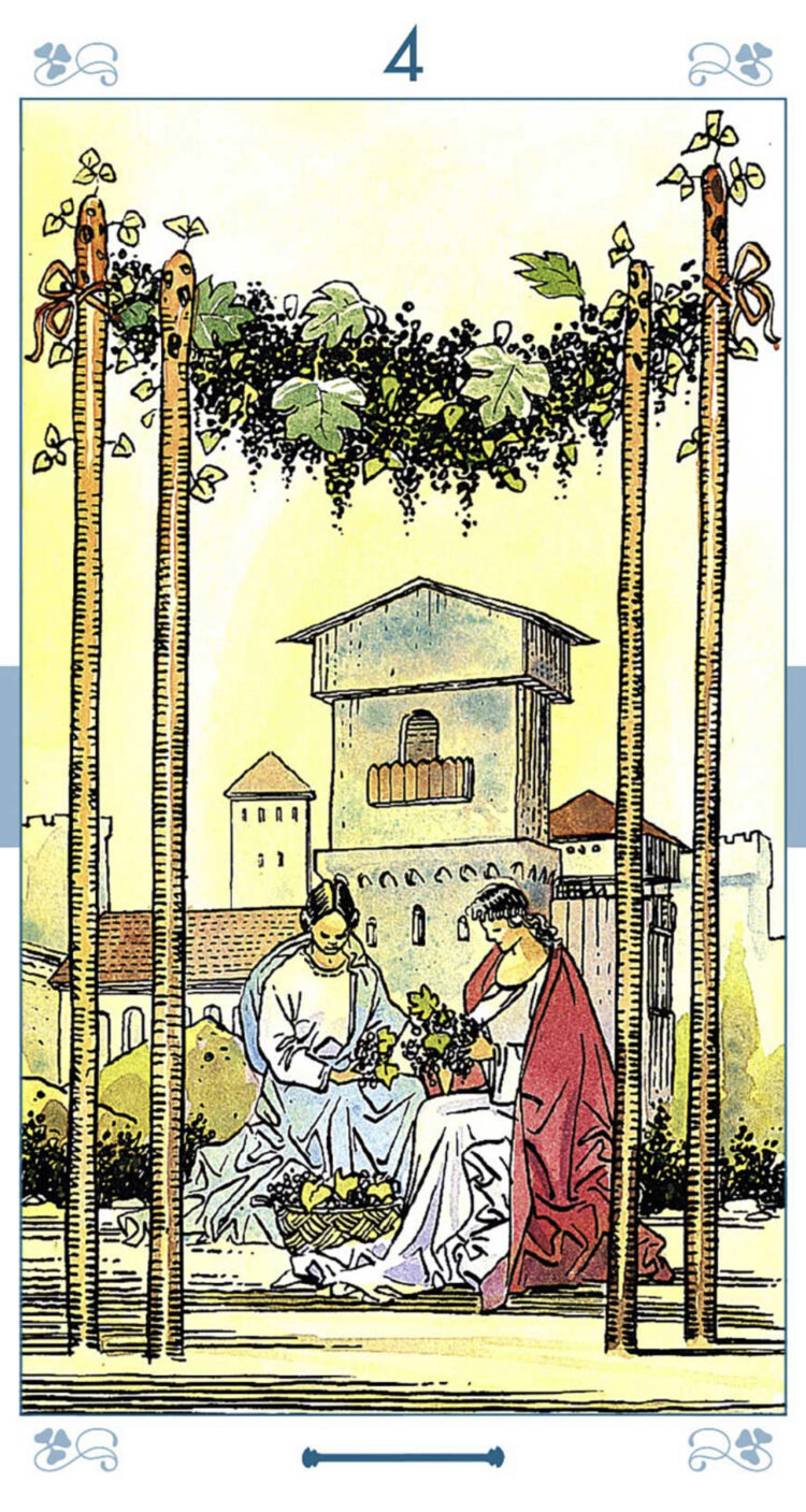 “Today’s a great day to pay close attention to the details.” Four Of Wands – Universal T