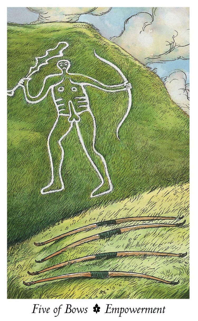 “Today’s a great day to claim your power.” Five Of Bows – Wild Wood Tarot Deck Join me o