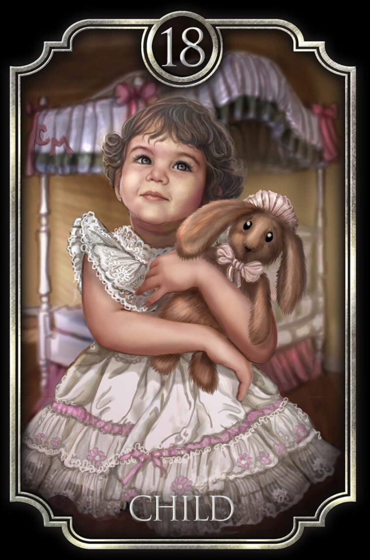 “Today’s a great day to play joyously in the moment.” Child – Fin De Siecle Kipper Deck 