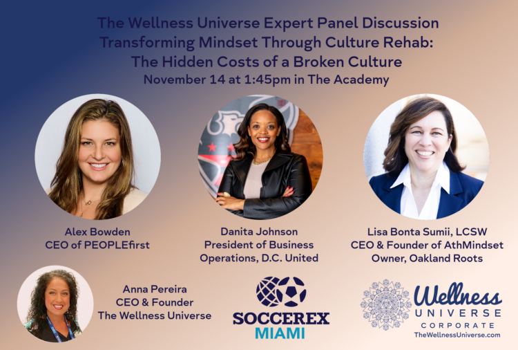 The Wellness Universe @thewellnessuniverse is proud to be the Wellness Partner for Soccerex Miami 20