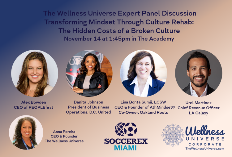 The Wellness Universe @thewellnessuniverse is proud to be the Wellness Partner for Soccerex Miami 20