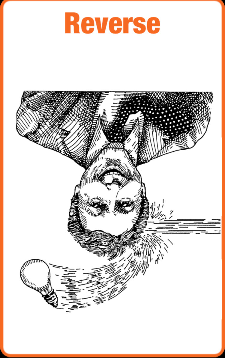 “Today’s a great day to ‘flip it & reverse it’. Your perspective, that is.” Reverse &#