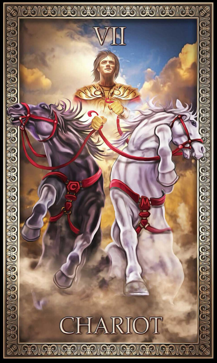 “Today’s a great day to ride with your head high.” Chariot – Tarot Grand Luxe Deck Join