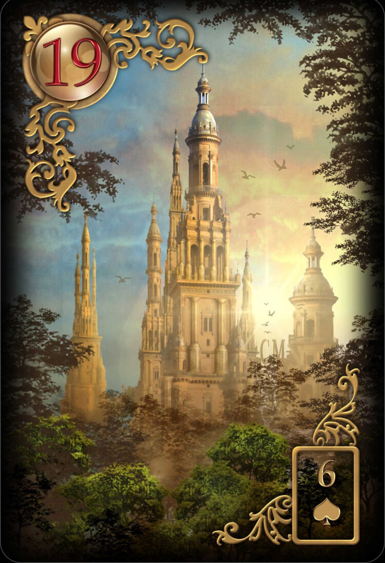 “Today’s a great day to fight for what you believe in.” Tower – Gilded Reverie Lenormand