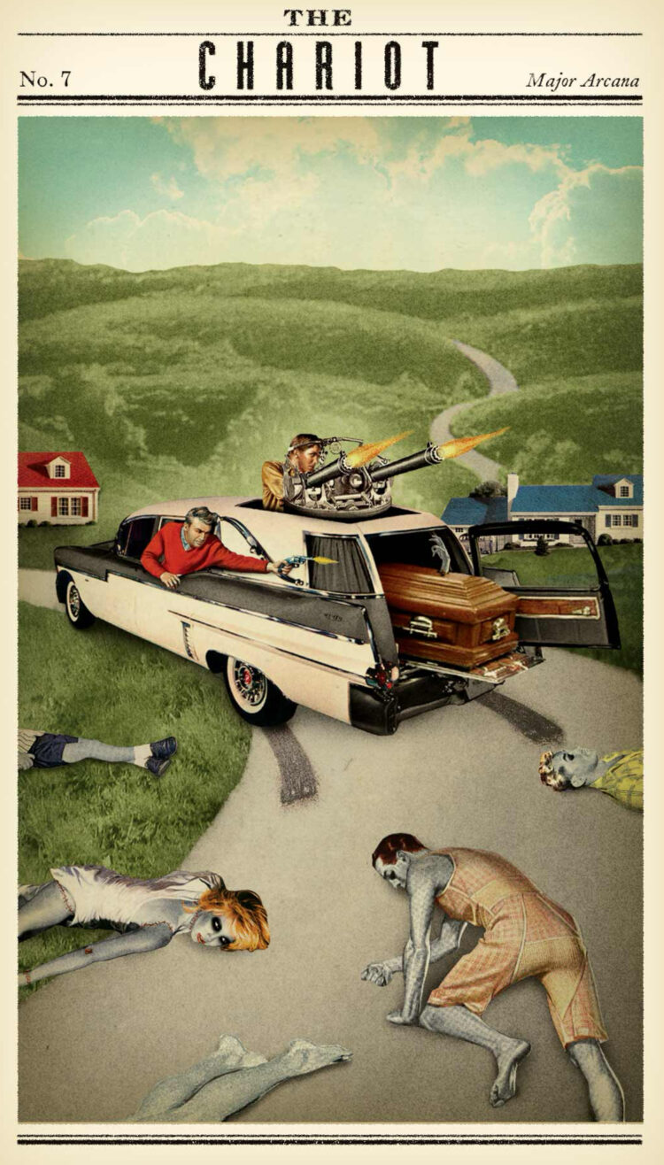 “Today’s a great day to pack up and GO!” The Chariot – The Zombie Tarot Deck Join me ove