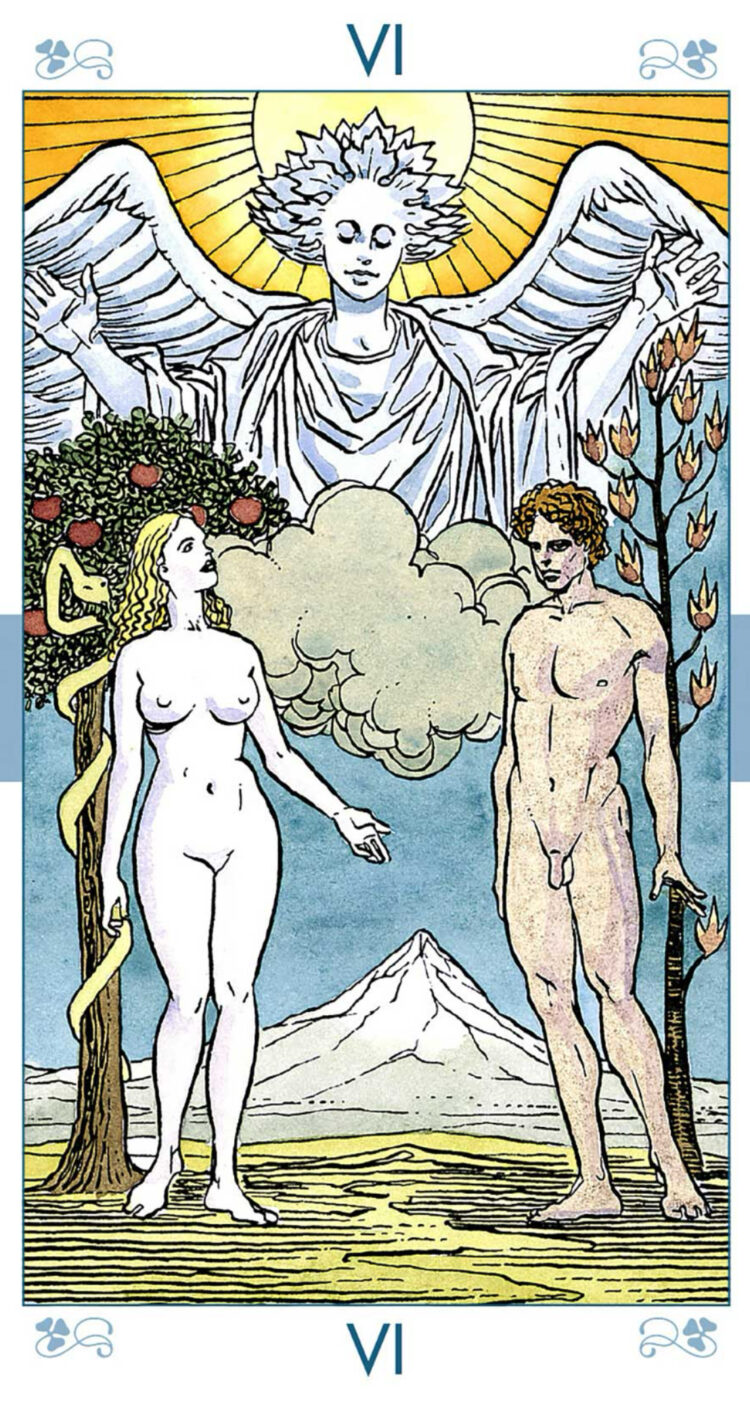 “Today’s a great day to make a decision of protection.” Lovers – Universal Tarot Deck Jo