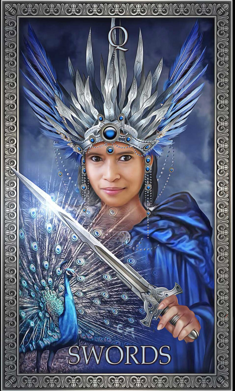 “Today’s a great day to defend your boundaries.” Queen Of Swords – Tarot Grand Luxe Deck