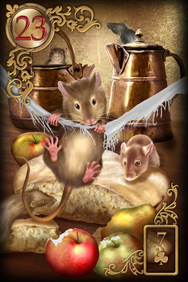 “Today’s a great day to pay attention to the unseen forces nibbling away at your peace.” Mice 