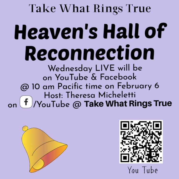 Who would you like to connect with living or dead? Consider going to the Hall of Reconnection. Join 