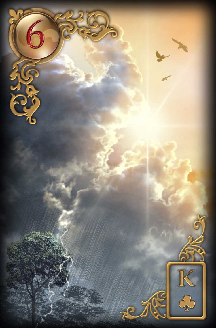 “Today’s a great day to allow things to unfold naturally.” Clouds – Gilded Reverie Lenor