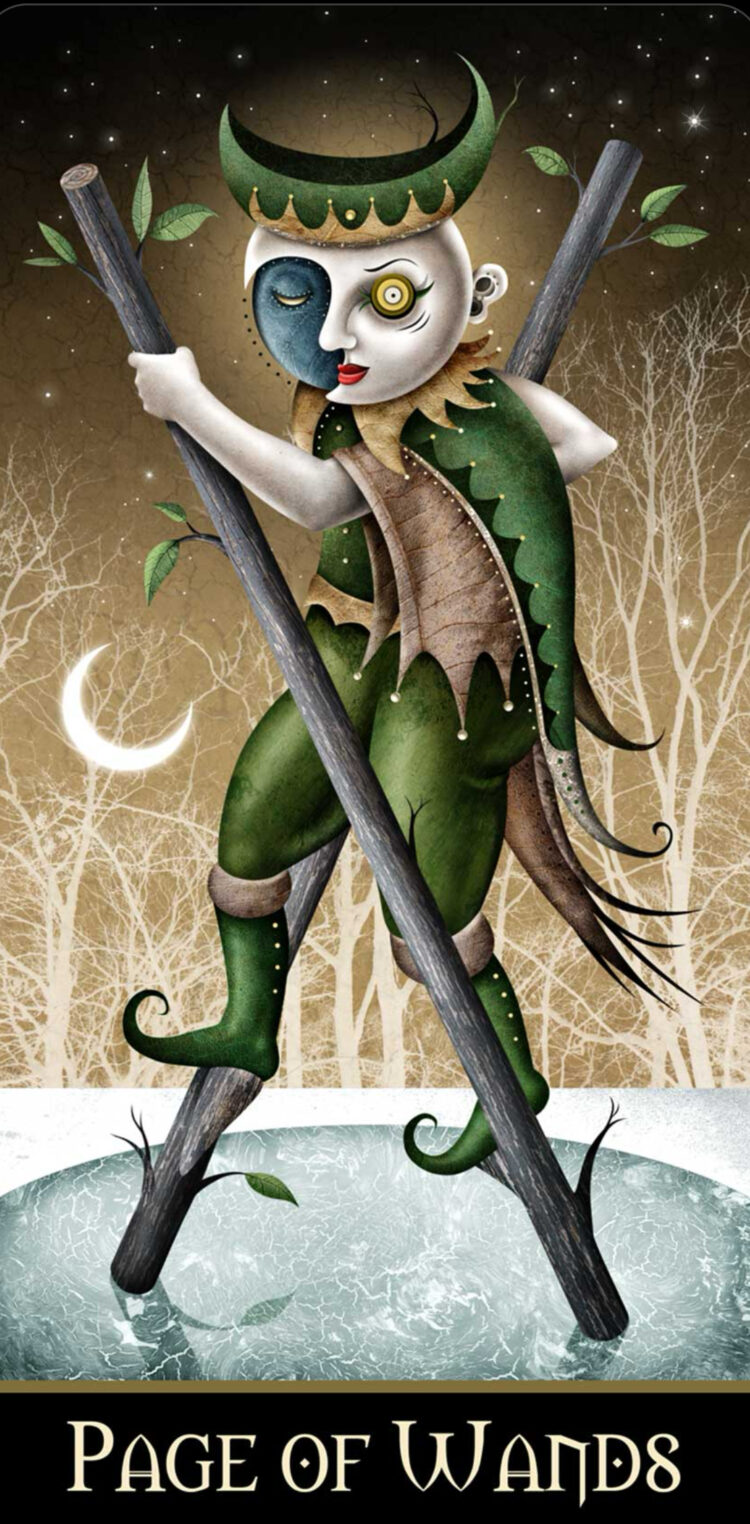 “Today’s a great day to allow your creativity to flourish.” Page Of Wands – Deviant Moon