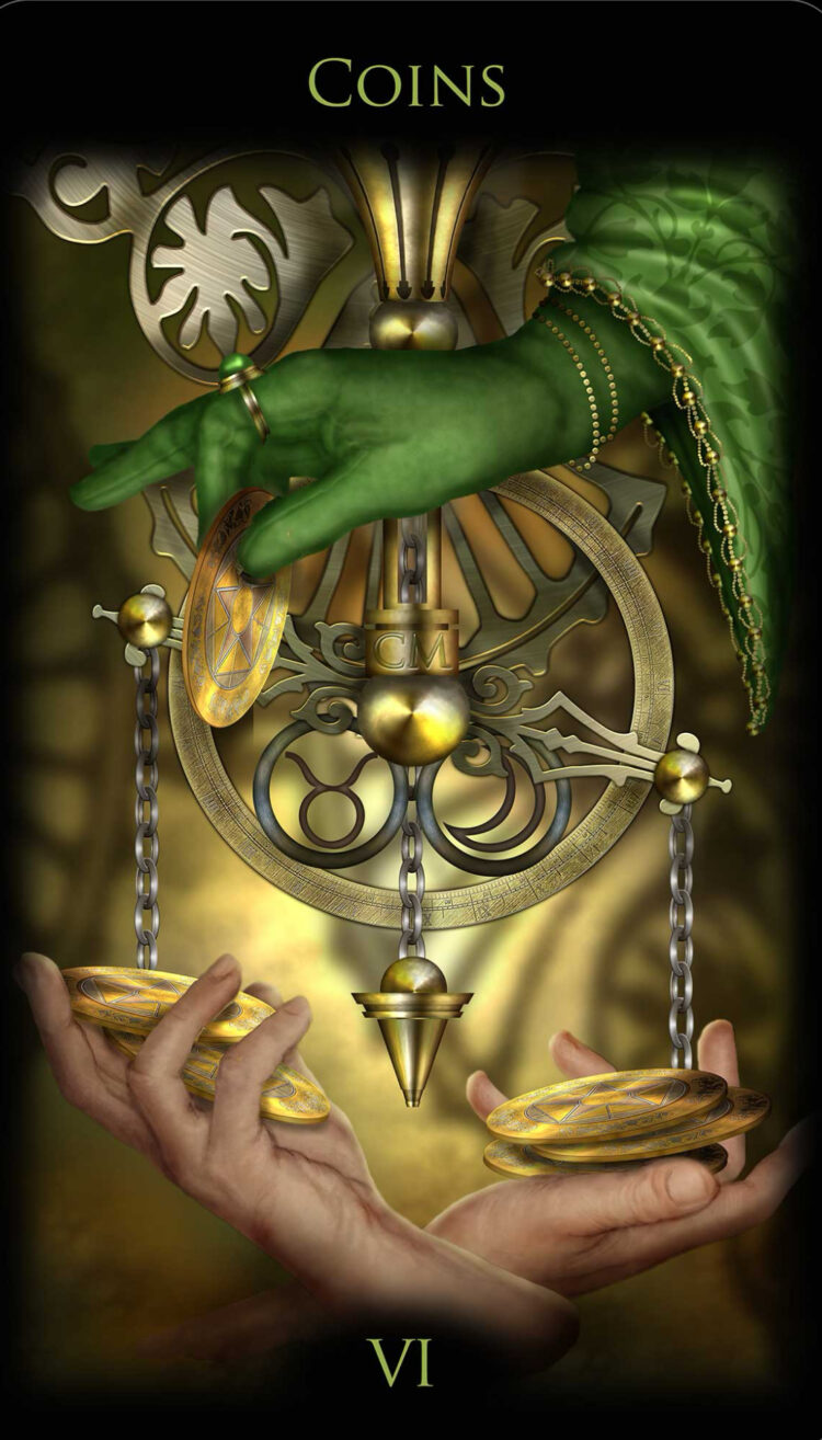 “Today’s a great day to release the need for control.” Six Of Coins – Legacy Of The Divi