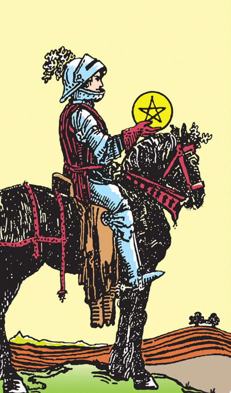 “Today’s a great day to keep your eye on the prize.” Knight Of Pentacles Join my Patreon for e
