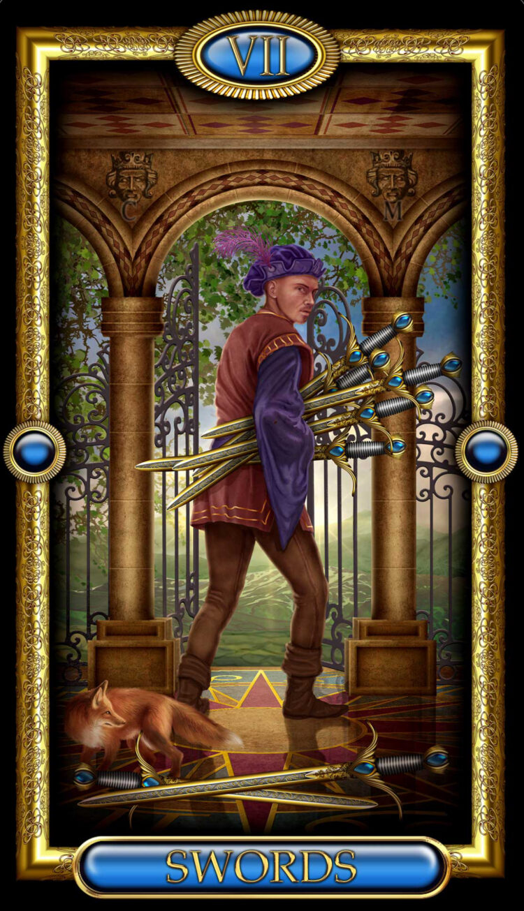 “Today’s a great day to leave those doors locked & closed.” Seven Of Swords – Tarot