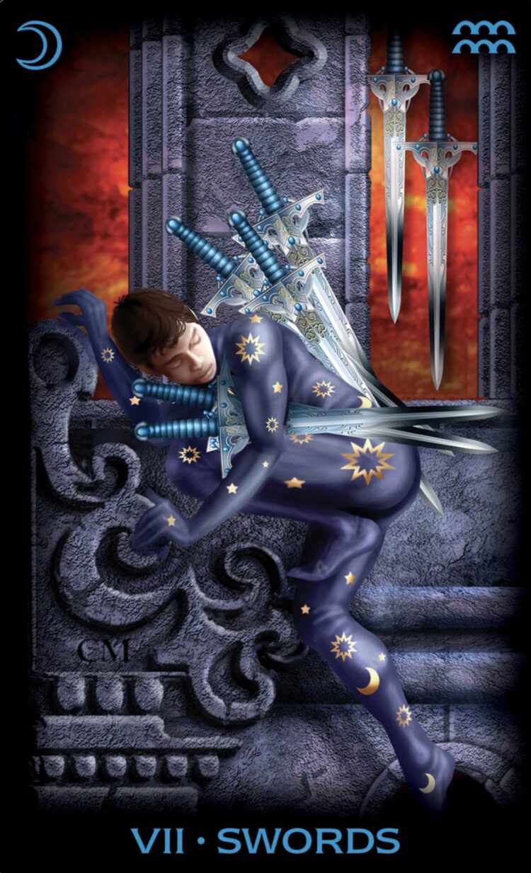 “Today’s a great day to audaciously rebel.” Seven Of Swords – Tarot Of Dreams Deck &