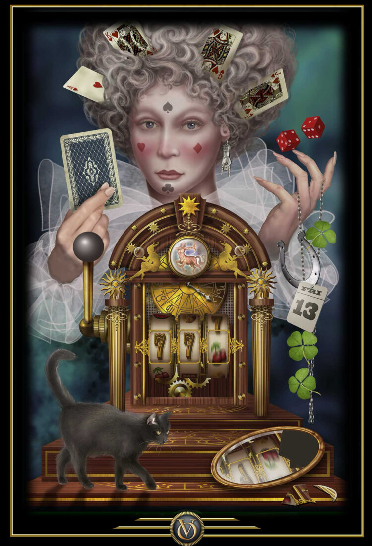 “Today’s a great day to take a calculated risk.” Lady Luck – Oracle Of Visions Deck &