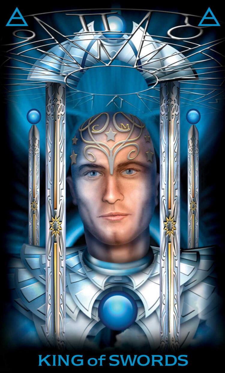 “Today’s a great day to spin your web of words graciously.” King Of Swords – Tarot Of Dr