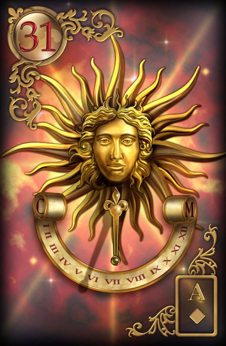 “Today’s a great day to fully experience the joy around you.” The Sun – Gilded Reverie L