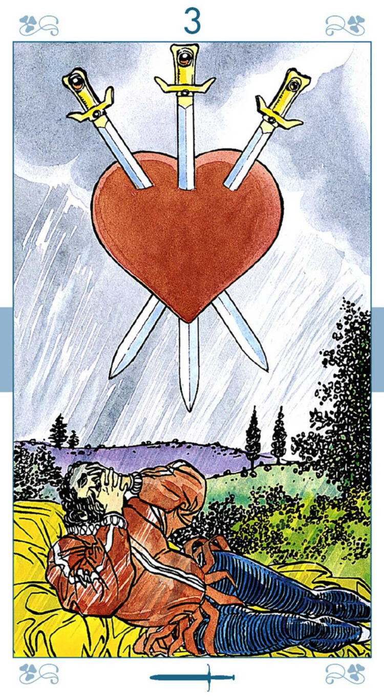 “Today’s a great day to gain perspective on what torments you.” Three Of Swords – Univer
