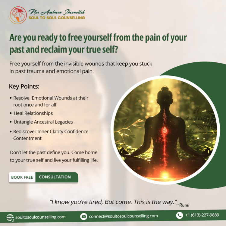 Free yourself from the wounds and conditioning of your past, the anger, sadness, anxiety, overwhelm