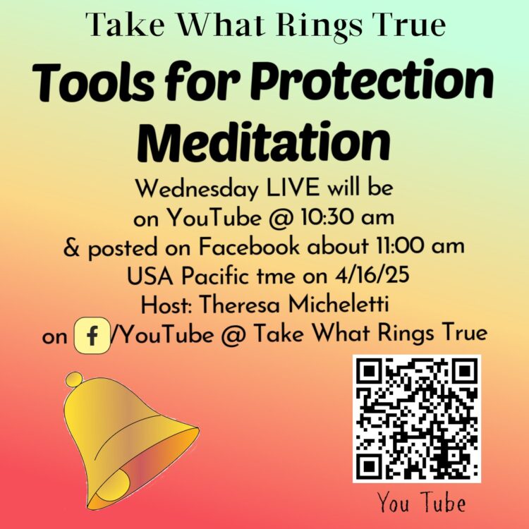 Meditation Wednesday 🩵 Want a calmer more even life? Try using Tools for Protection. Live or