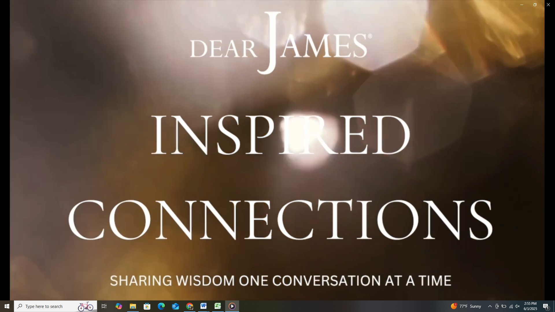 Inspired Connections with Dear James