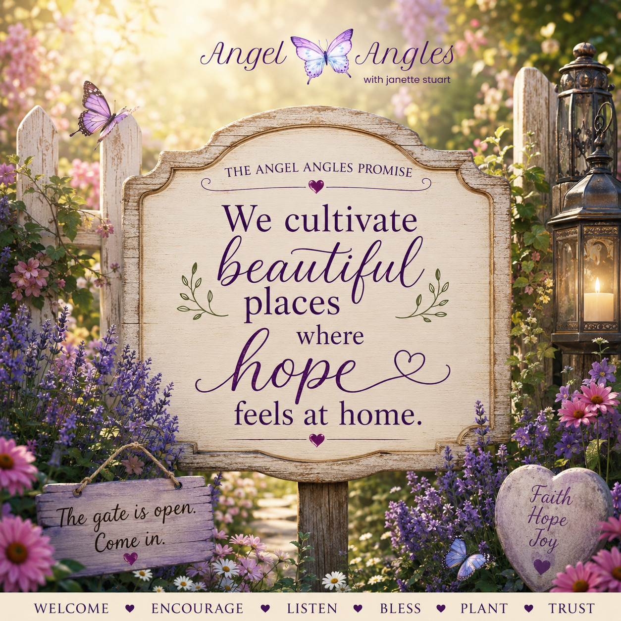 Angel Angles Promise garden graphic