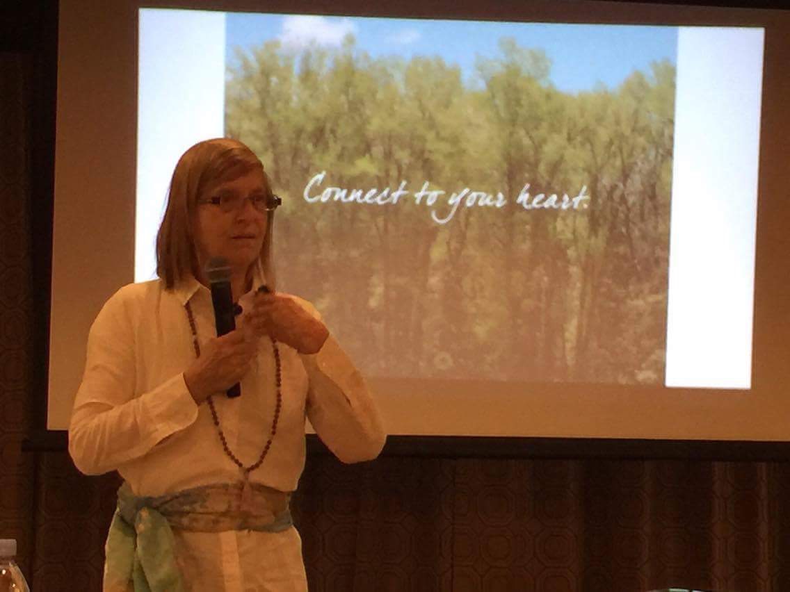 Elizabeth Kipp speaking at a Social WOW Factor event in 2016.