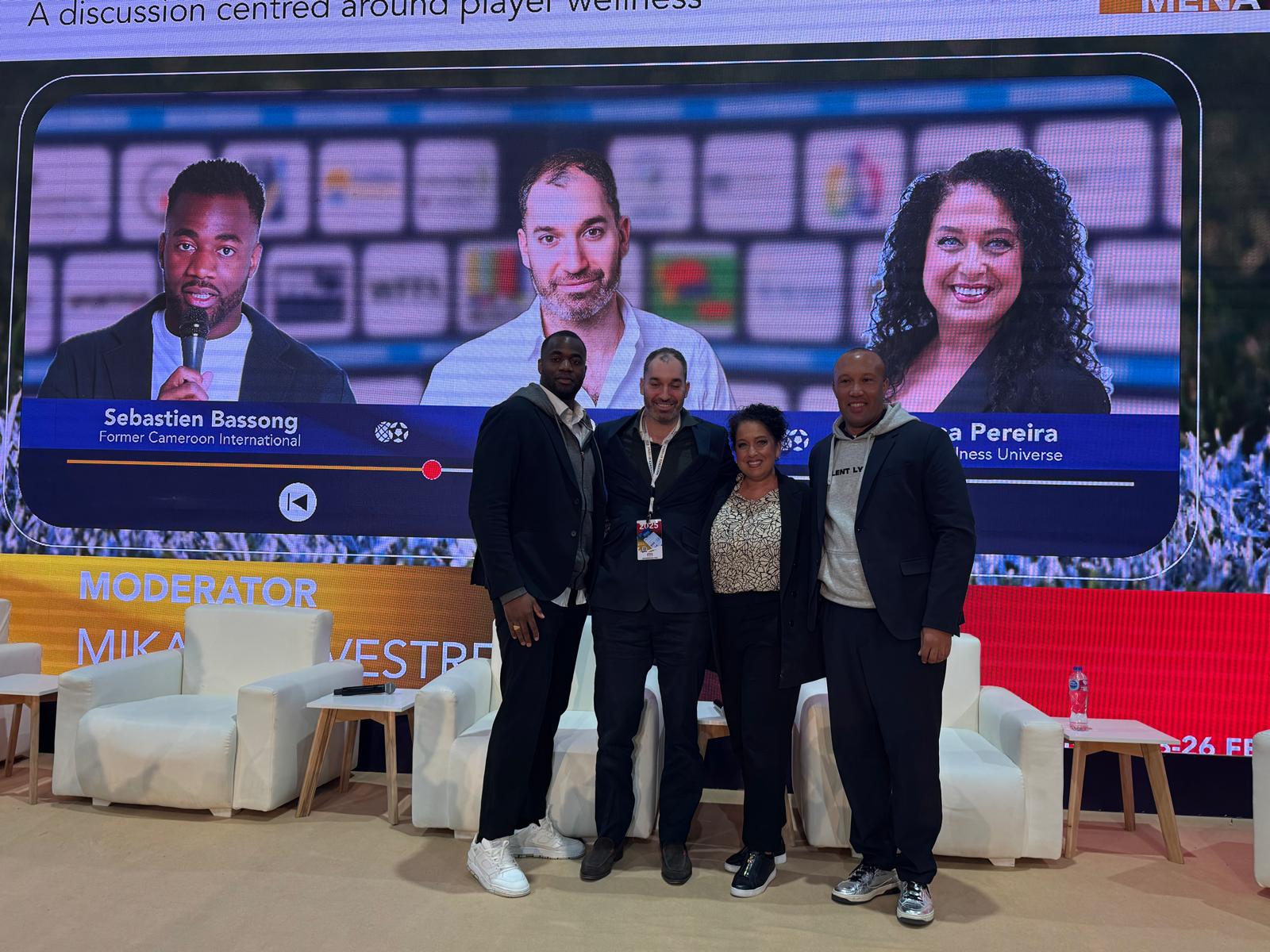 Anna Pereira speaking at Soccerex MENA in Egypt in 2025