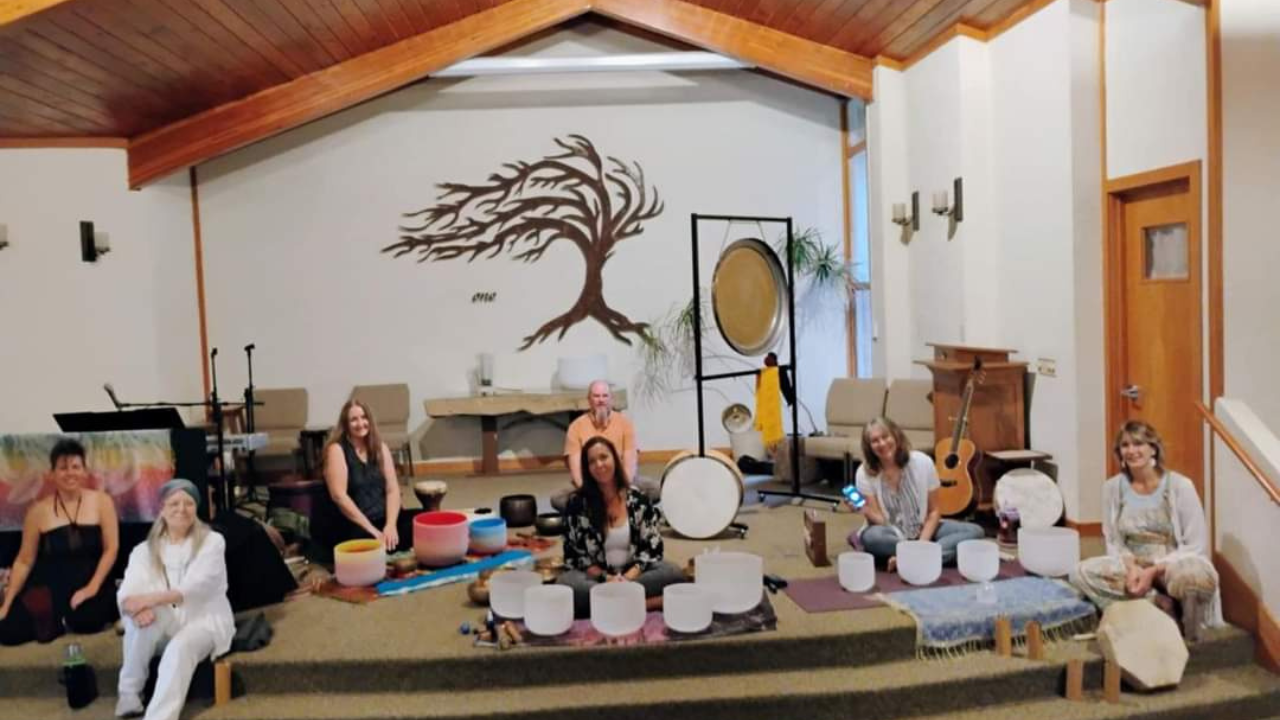 Society for Sacred Listening event at Unity in 2024, featuring Elizabeth Kipp.